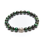 Tiger Eye Buddha Bracelet (Green)