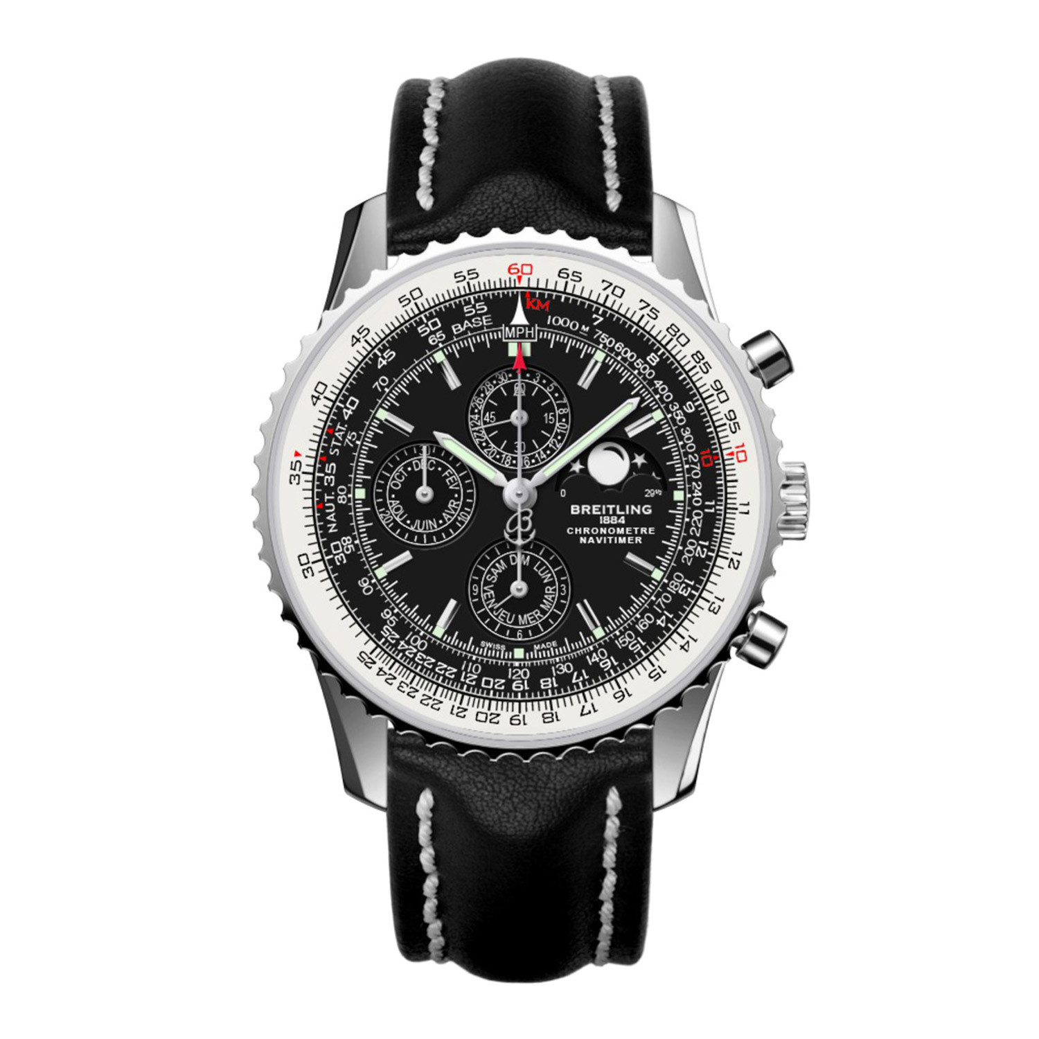 Breitling navitimer moonphase best sale