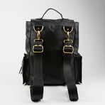 Drift Leather Traveler Bag // Black