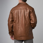 Tanners Avenue // Cowhide Leather Coat // Brown (M)