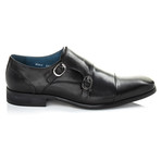 Milan Double Monk Strap Shoe // Black (US: 7)