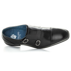 Milan Double Monk Strap Shoe // Black (US: 7)