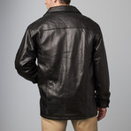 Tanners Avenue // Pebble Lamb Jacket // Black (XL)