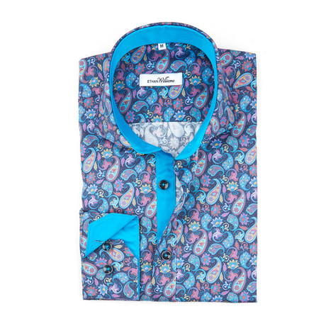 Paisley Print Button-Up // Multi (S)