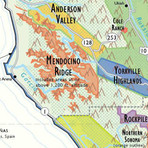 De Long's Wine Map of California