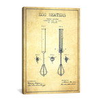 Egg Beater Vintage Patent Blueprint (26"W x 18"H x 0.75"D)