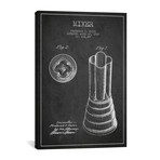 Mixer Charcoal Patent Blueprint (26"W x 18"H x 0.75"D)