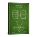 Keg Green Patent Blueprint (18"W x 26"H x 0.75"D)