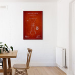 Beer Bottle Red Patent Blueprint (40"W x 26"H x 0.75"D)