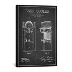 Beer Cooler Charcoal Patent Blueprint (26"W x 18"H x 0.75"D)