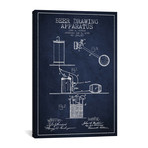 Beer Drawing Navy Blue Patent Blueprint (26"W x 18"H x 0.75"D)