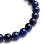 Lapis Lazuli + Hematite Beaded Bracelet // Navy