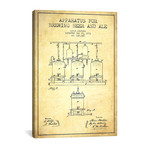 Ale Apparatus Vintage Patent Blueprint (26"W x 18"H x 0.75"D)