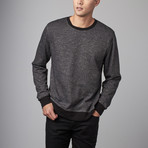 Marled Terry Crewneck // Black (S)