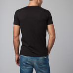 Akito Tanaka // Kanagawa True T-Shirt // Black + Red (S)