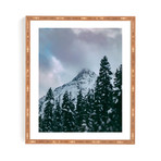 North Cascade Winter (Bamboo Framed Wall Art: 11"W x 13"H)