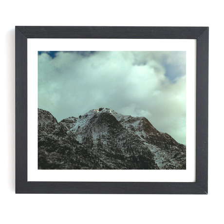 Winter In The Cascades (Black Framed Wall Art: 11"W x 13"H)