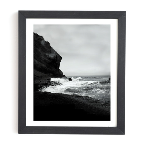 Ocean 1 (Black Framed Wall Art: 11"W x 13"H)