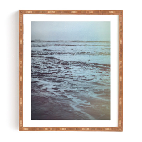 Polaroid Waves (Bamboo Framed Wall Art: 11"W x 13"H)