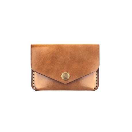 Cordovan Snap Wallet (Whiskey)