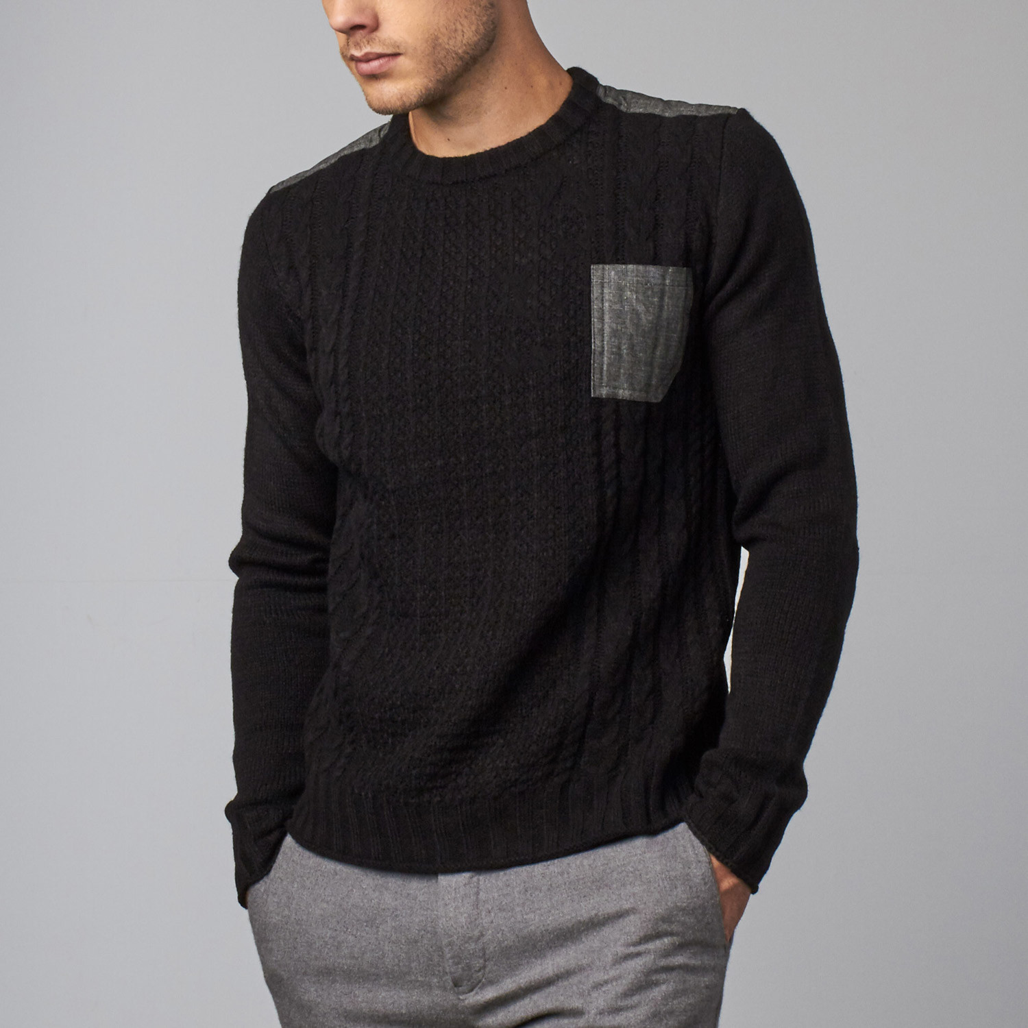 military sweater black