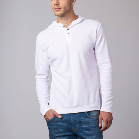 Thermal Hoodie // White (S)