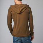 Smash Trends // Thermal Hoodie // Olive (S)