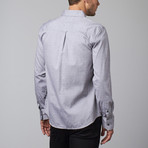 Long-Sleeve Woven Button-Up // Grey Jacquard (S)