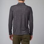 Long-Sleeve Stripe Pocket Polo // Black (S)