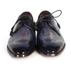 Hand-Painted Derby Shoe // Blue (Euro: 44)