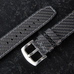 Apple Watch Strap // Carbon Fiber + Grey (Regular)