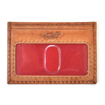 Baseball Stitch Card Case // Tan