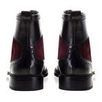 Pendleton Wingtip Lace-Up Boot // Black + Burgundy (Euro: 40)