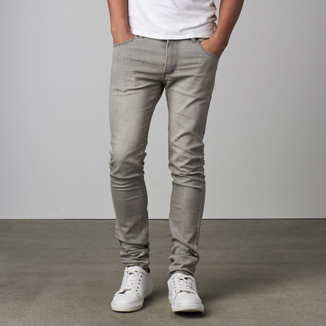 TR Premium // Warren Skinny Stretch Denim // Grey (34WX32L)