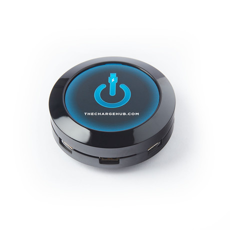 Travel Pack 7-Port USB SuperCharger // Round (Black)