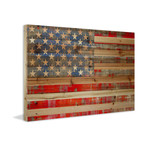 American Flag // Pine Wood (36"W x 24"H x 1.5"D)