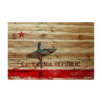 Surf Cali // Pine Wood (36"W x 24"H x 1.5"D)