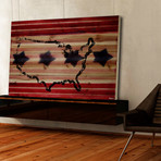 Stars Across America (36"W x 24"H x 1.5"D)