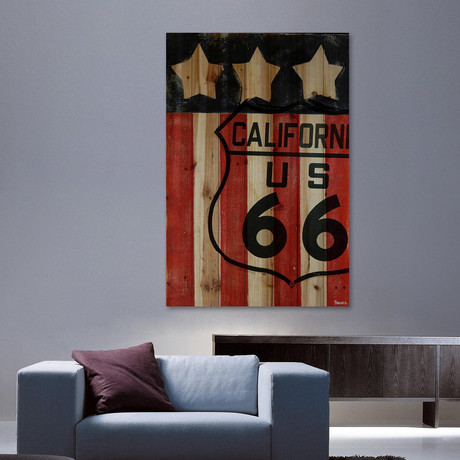 Cal US 66 (24"W x 36"H x 1.5"D)