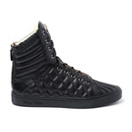 Fabrizio Quilted High Top Sneaker // Black (Euro: 43)