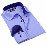 Levinas // Textured Button-Up // Light Blue (2XLB)