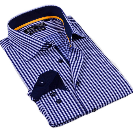 Button-Up Dress Shirt // Blue Check (2XLB)