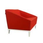 Poly Armchair (Maharam Divina Wool // Red)