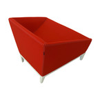 Poly Armchair (Maharam Divina Wool // Red)