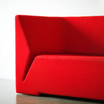 Divide Sofa (Maharam Hallingdal Wool // Red)