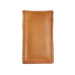 Baseball Stitch Money Clip // Tan