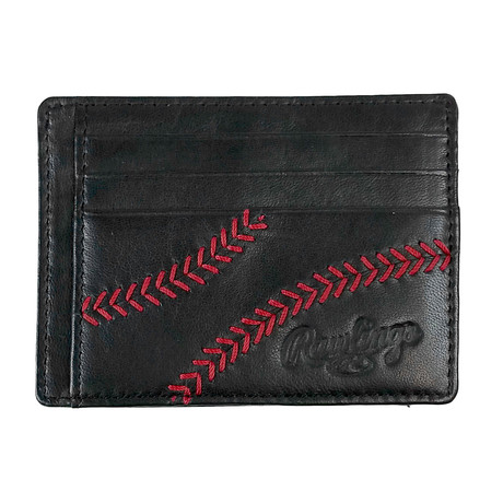 Baseball Stitch Card Case // Black