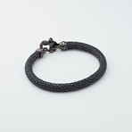 Stingray Bracelet // Black + Black (Large)