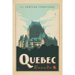 Quebec, Canada (Chateau Frontenac) (18"W x 26"H x 0.75"D)