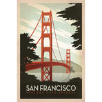 San Francisco, CA (Golden Gate Bridge) (18"W x 26"H x 0.75"D)